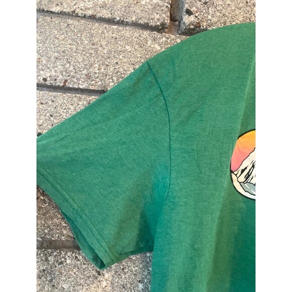 Mickey Outdoor Adventures Disney Graphic Tee Vintage Mountain Landscape Kayak Sc - Picture 4 of 7